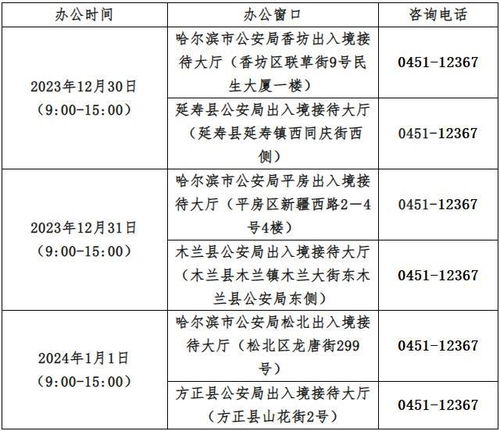 哈尔滨人请注意 这些业务窗口延时服务